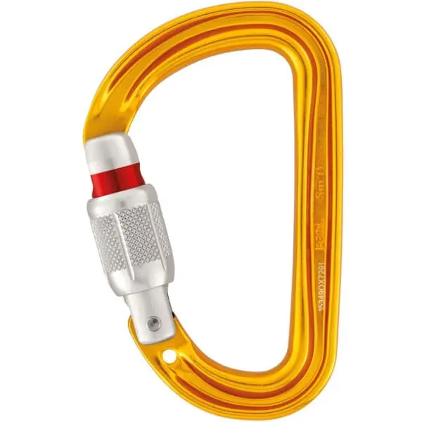 PETZL MOUSQUETON SM D SCREW-LOCK 23 3 PETZL MOUSQUETON SM D SCREW-LOCK 23