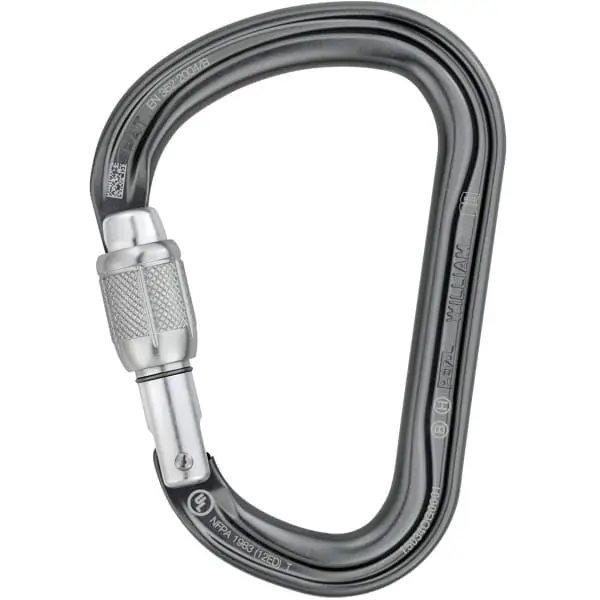 PETZL MOUSQUETON WILLIAM SCREW-LOCK 23 4 PETZL MOUSQUETON WILLIAM SCREW-LOCK 23 – Image 2
