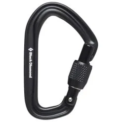 BLACK DIAMOND HOTFORGE SCREWGATE CARABINER BLACK 23