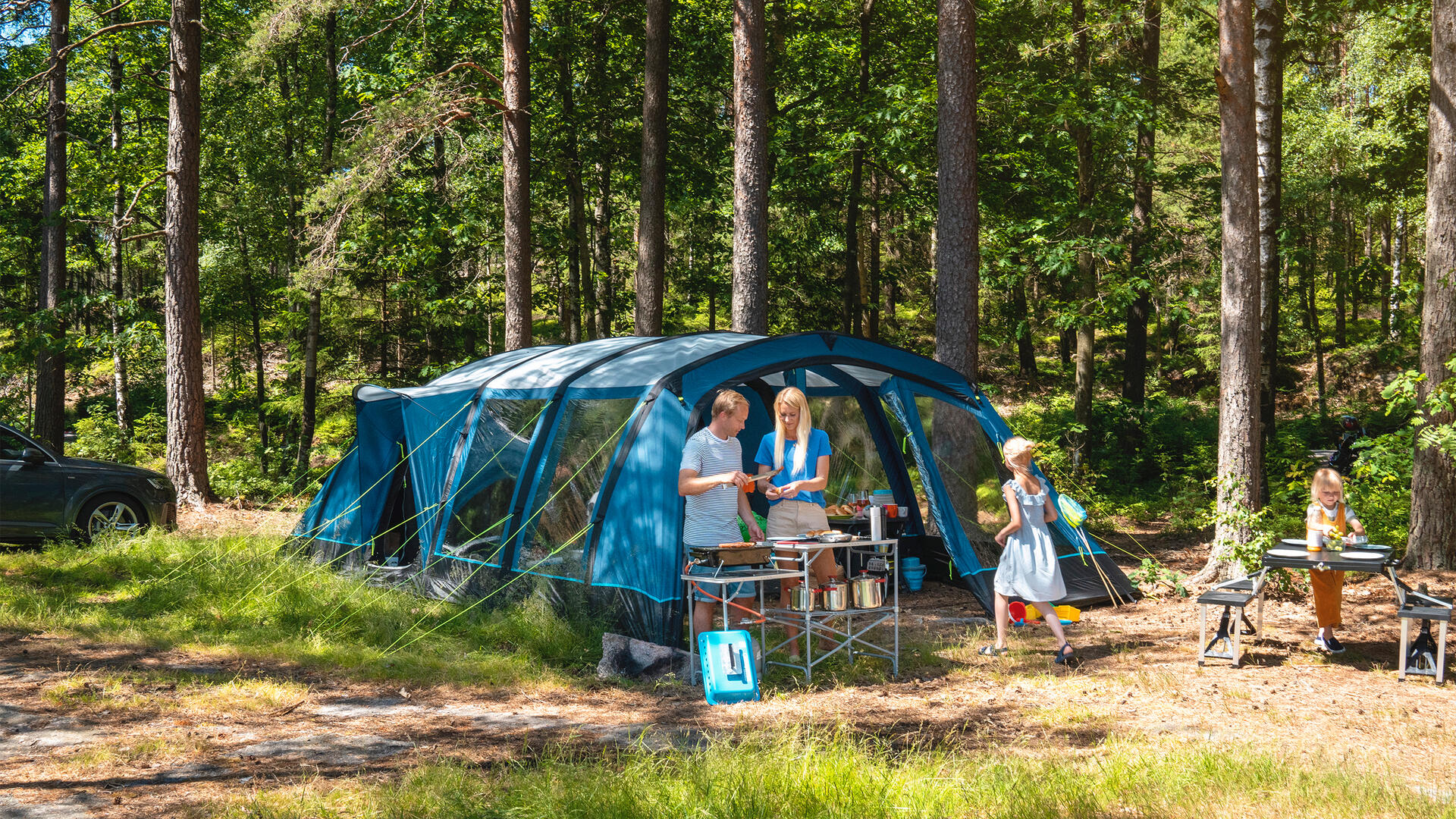 Devant -Mobilier De Camping Soldes Kampa 0000 Kampa Tent Inflatable Family Forest