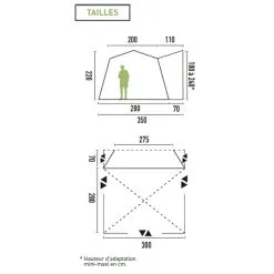 Auvent De Camping-car Gonflable SANTA CRUZ 14 Auvent De Camping-car Gonflable SANTA CRUZ -Mobilier De Camping Soldes auvent camping car gonflable santa cruz 3