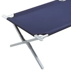 LIT DE CAMP ALU BLEU -Mobilier De Camping Soldes lit de camp alu 2