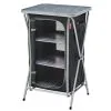 Meuble De Rangement Pliant Gris/noir -Mobilier De Camping Soldes meuble rangement pliant