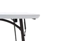 Table Polyéthylène Pliage Central 180 Cm -Mobilier De Camping Soldes table polyethylene pliante 180 5
