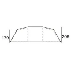 Tente Camping 8 Places Trigano BILBAO 8 -Mobilier De Camping Soldes tente camping trigano bilbao 8 10