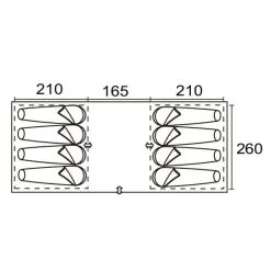 Tente Camping 8 Places Trigano BILBAO 8 -Mobilier De Camping Soldes tente camping trigano bilbao 8 9
