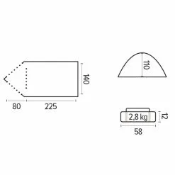 Tente De Randonnée 2 Places MEXICO Jamet 2XL -Mobilier De Camping Soldes tente randonnee jamet mexico 2xl vert 2